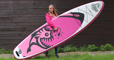 TAMBO 10'5" LADY očima mistryně ČR v paddleboardingu na divoké vodě